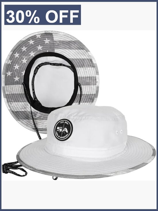 Bucket Hat UPF 50+ Sun Protection Adjustable Strap Moisture 